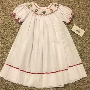 Rosalina Christmas Smocked Dress